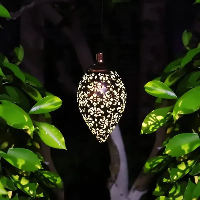 Tomshine Solar Lantern LED Moroccan Garden Lights Metal Lamp Waterproof DailySale