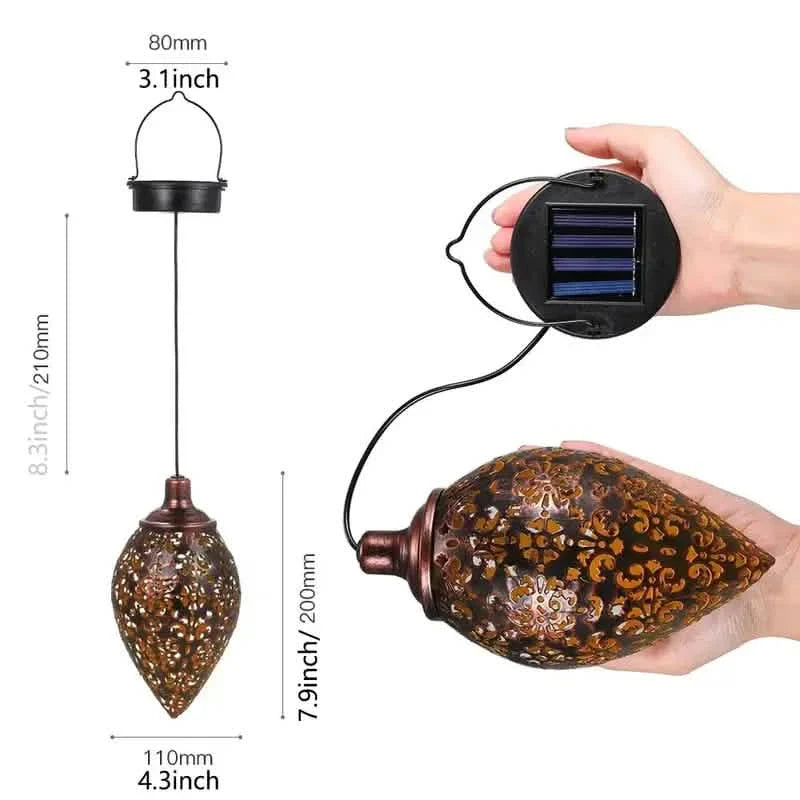 Tomshine Solar Lantern LED Moroccan Garden Lights Metal Lamp Waterproof DailySale