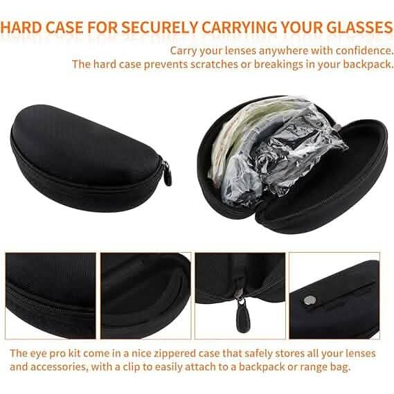 ToopMount Tactical Eyewear Anti Fog, ANSI Z87.1 Shooting Glasses with 3 Interchangeable Lens (Refurbished) DailySale