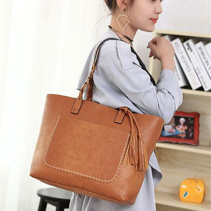 Tote Vintage Faux Women Leather Handbag DailySale