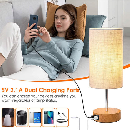 Touch Control Table Lamp 3-Way Dimmable Nightstand Beside Lamp DailySale