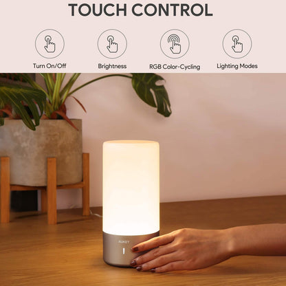 Touch Sensor Color Changing RGB Dimmable Table Lamp DailySale