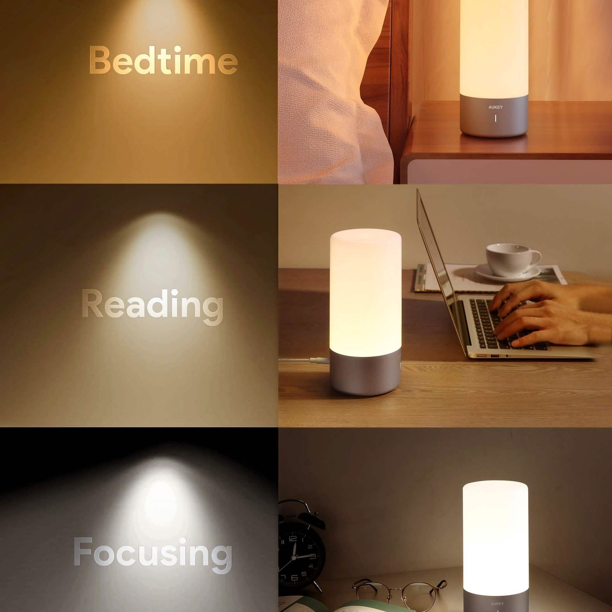 Touch Sensor Color Changing RGB Dimmable Table Lamp DailySale