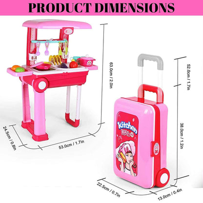 Toy Chef 2-in-1 Pretend Play Travel Set For Kids DailySale