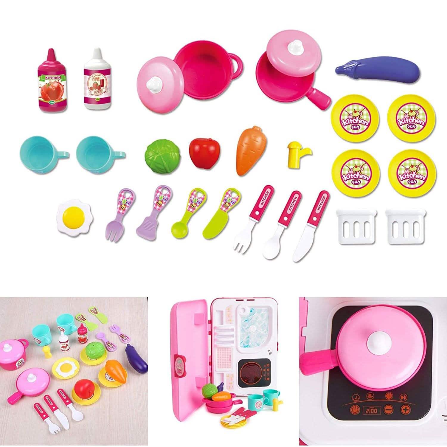 Toy Chef 2-in-1 Pretend Play Travel Set For Kids DailySale