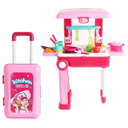 Toy Chef 2-in-1 Pretend Play Travel Set For Kids DailySale