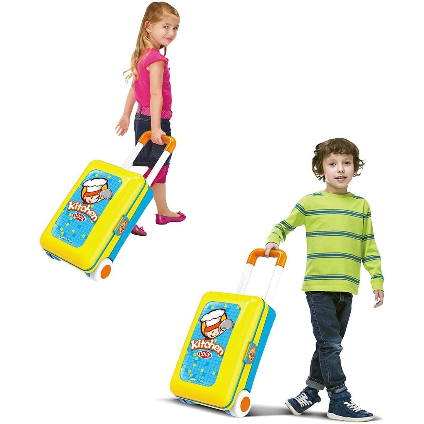 Toy Chef 2-in-1 Pretend Play Travel Set For Kids DailySale