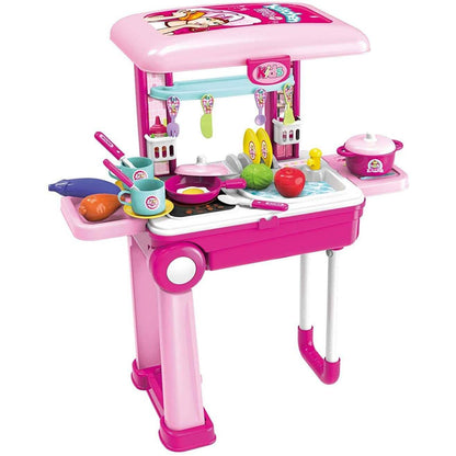 Toy Chef 2-in-1 Pretend Play Travel Set For Kids DailySale