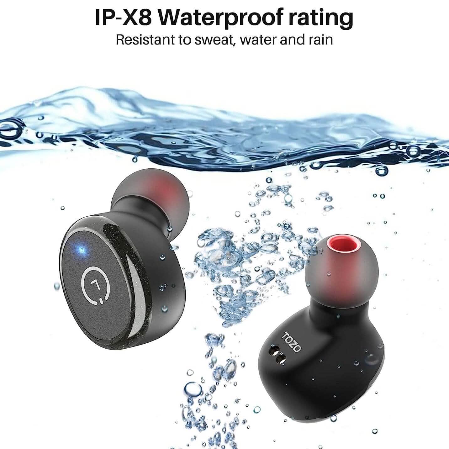TOZO T10 Bluetooth 5.3 Wireless Earbuds (Refurbished) DailySale