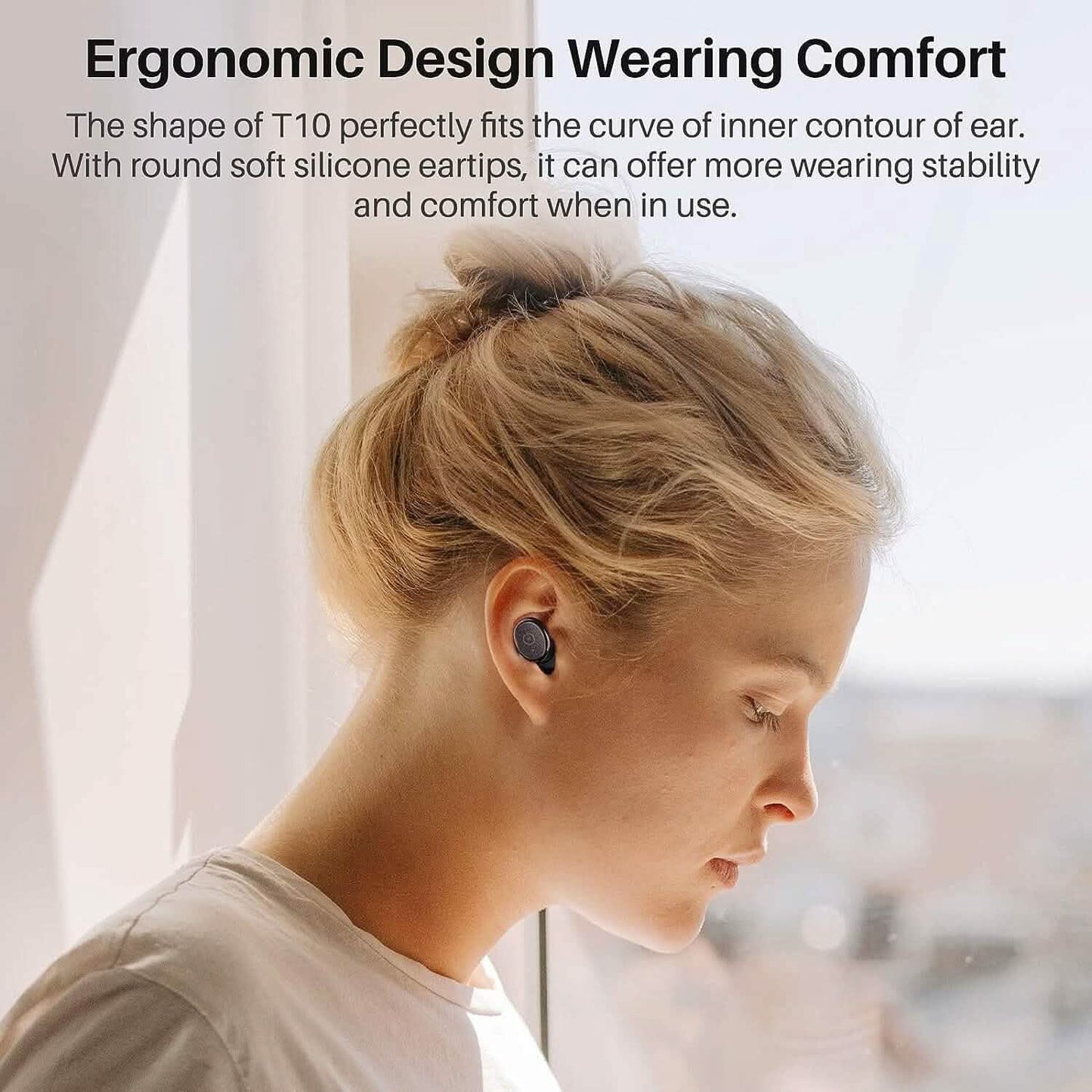 TOZO T10 Bluetooth 5.3 Wireless Earbuds (Refurbished) DailySale