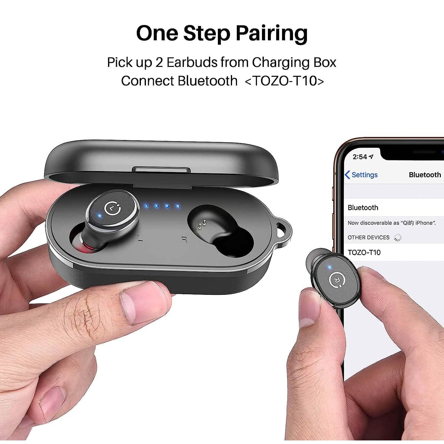 TOZO T10 Bluetooth 5.3 Wireless Earbuds (Refurbished) DailySale
