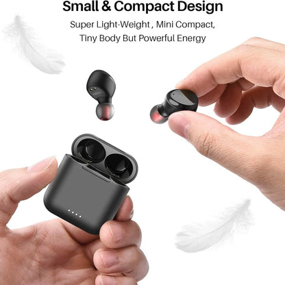 TOZO T6 True Wireless Earbuds Bluetooth 5.3 Headphones Touch Control with Wireless Charging Case (Refurbished) DailySale
