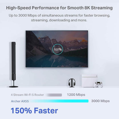 TP-Link AX3000 WiFi 6 Router  (Refurbished) DailySale