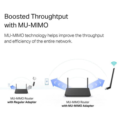 TP-Link USB WiFi Adapter for Desktop PC with 2.4GHz/5GHz High Gain Antenna (Refurbished) DailySale