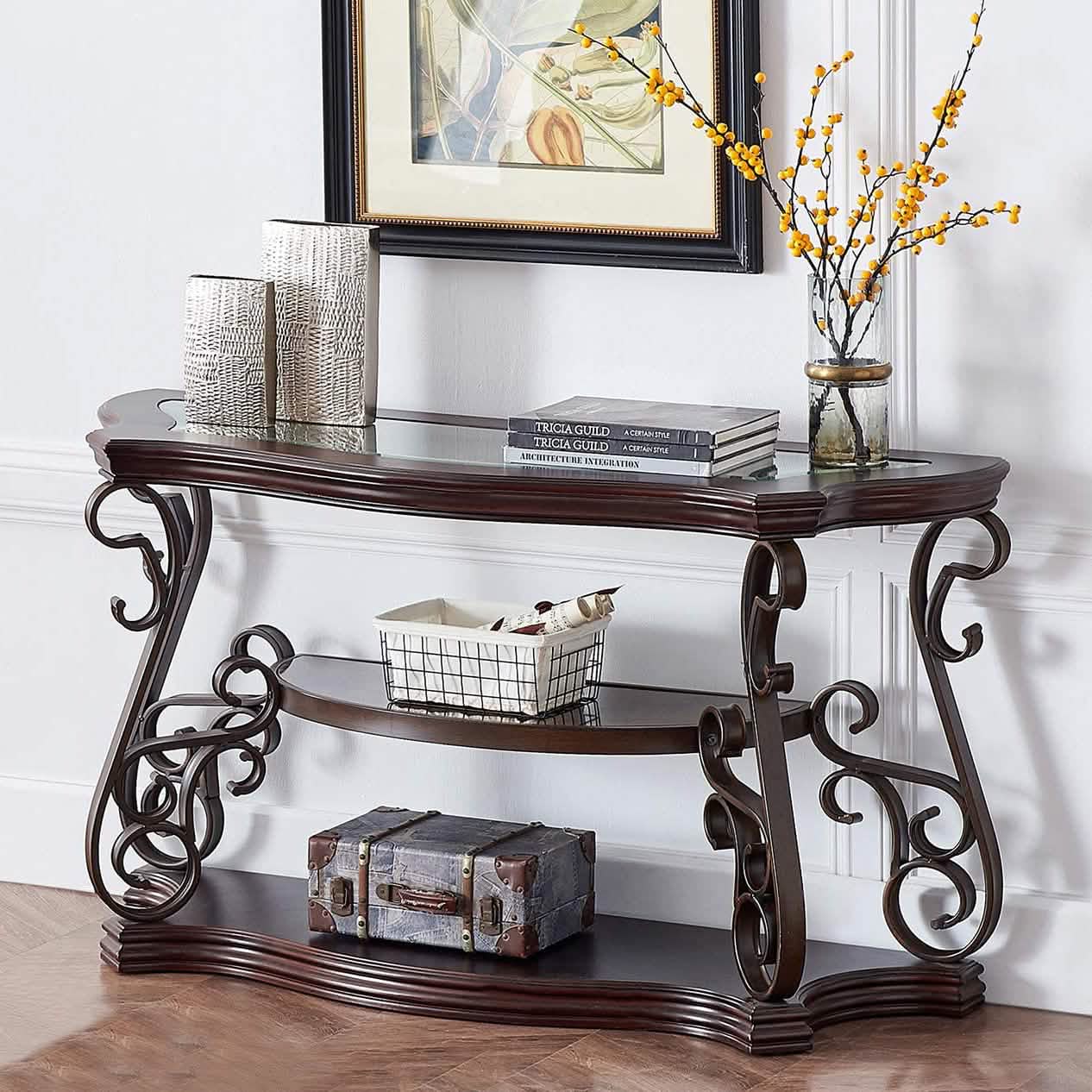 Traditional Console Accent Sofa Table DailySale