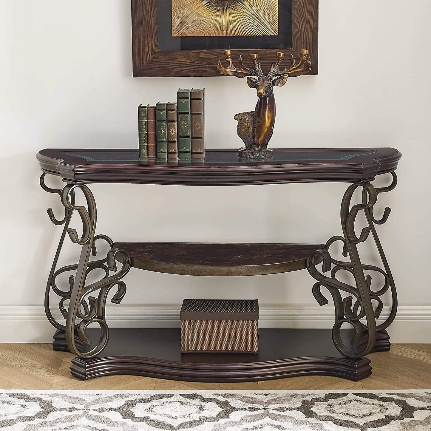 Traditional Console Accent Sofa Table DailySale
