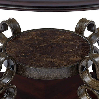 Traditional End Table Accent Bedside Nightstand DailySale