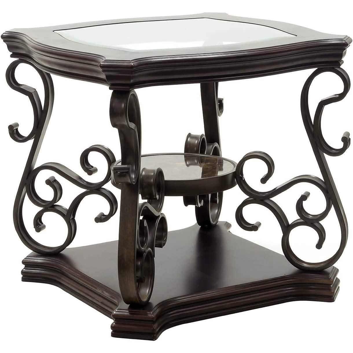 Traditional End Table Accent Bedside Nightstand DailySale