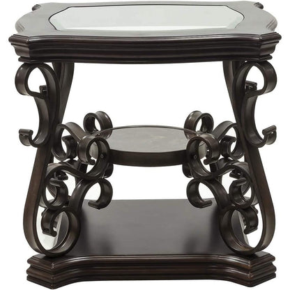 Traditional End Table Accent Bedside Nightstand DailySale