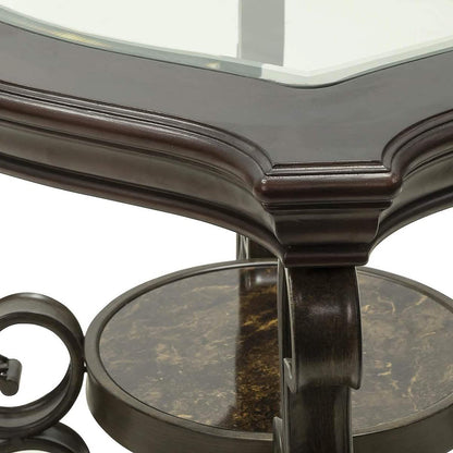 Traditional End Table Accent Bedside Nightstand DailySale