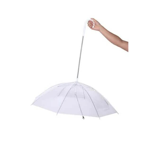 Transparent Outdoor Dog or Puppy Umbrella with Chain Leash DailySale