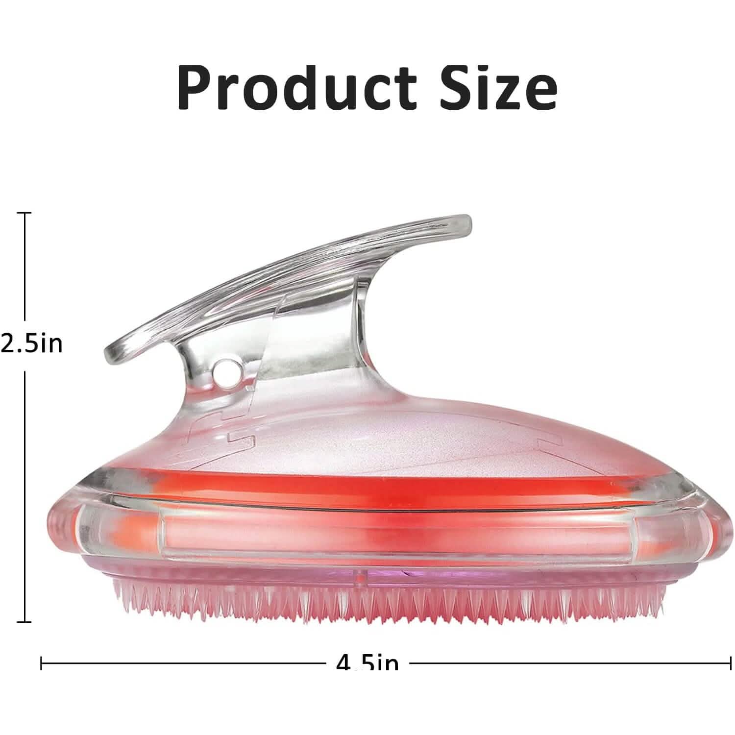Transparent Silicone Shampoo Brush Scalp Massager Smoothing Comb DailySale