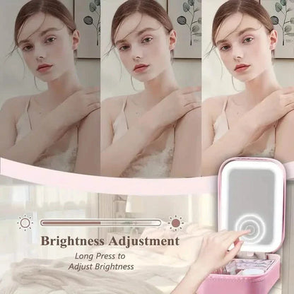 Travel Compact Touch Screen Tabletop Cosmetic Makeup Mirror with LED and 1200mAh DailySale
