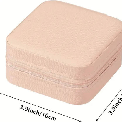Travel-Friendly Jewelry Organizer - PU Leather Compact Jewelry Box DailySale