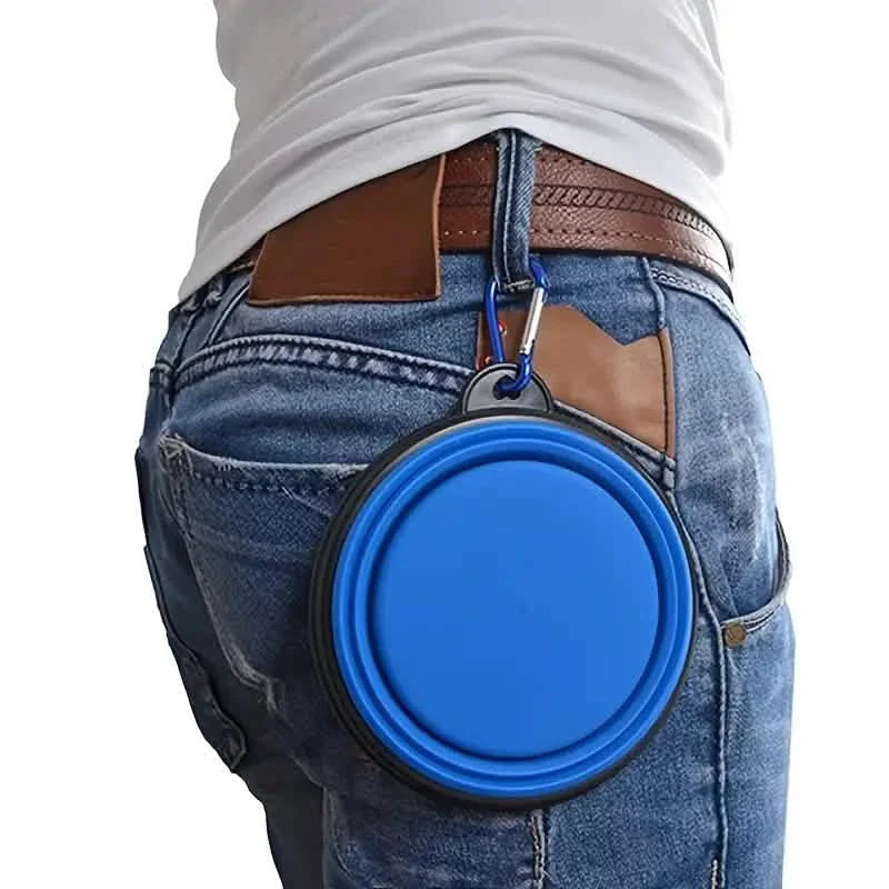 Travel-Friendly Pet Bowl - Durable TPR, Foldable & Chew-Resistant for Dogs & Cats DailySale