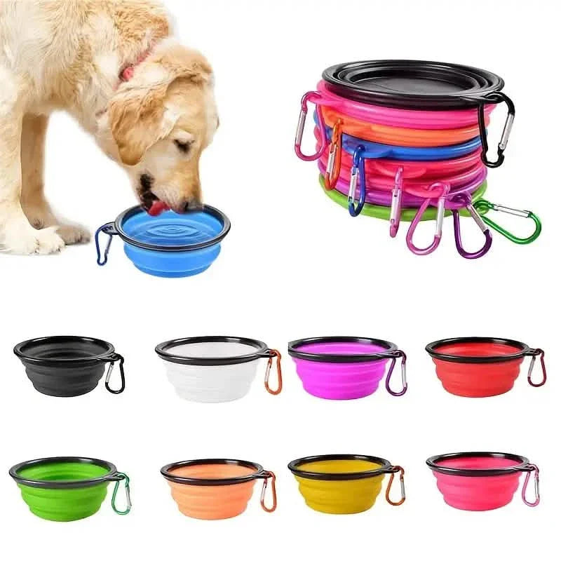 Travel-Friendly Pet Bowl - Durable TPR, Foldable & Chew-Resistant for Dogs & Cats DailySale