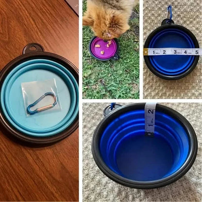 Travel-Friendly Pet Bowl - Durable TPR, Foldable & Chew-Resistant for Dogs & Cats DailySale