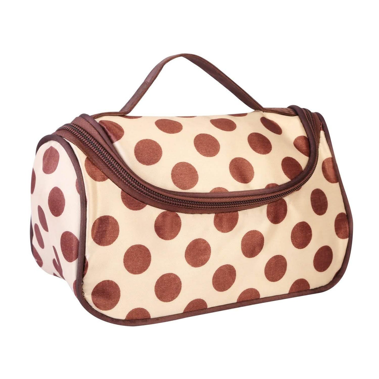 Travel Makeup Bag Portable Cosmetic Organizer with Cosmetic Mirror DailySale