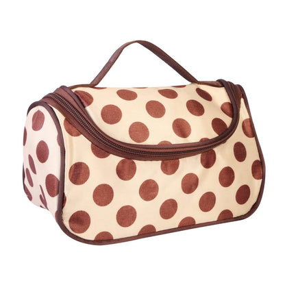 Travel Makeup Bag Portable Cosmetic Organizer with Cosmetic Mirror DailySale