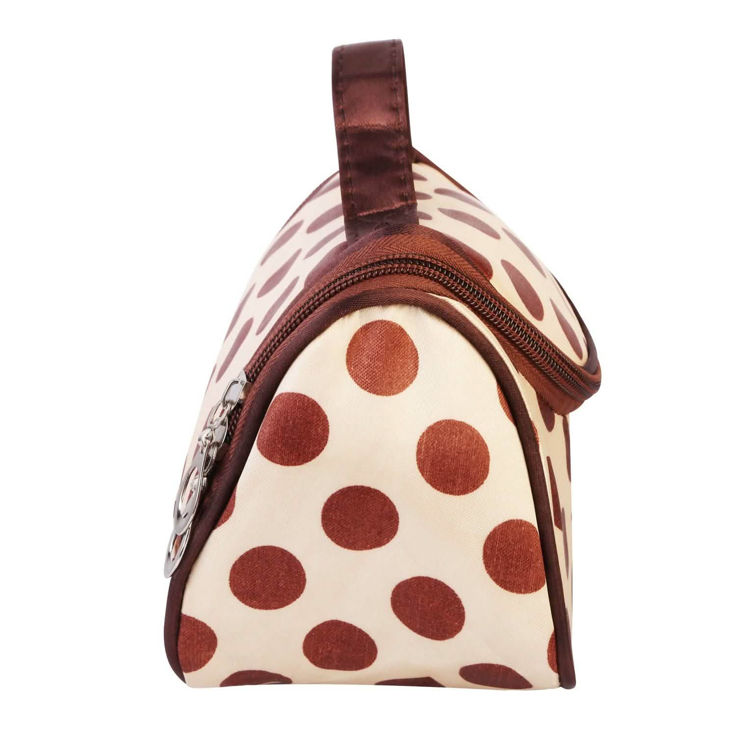 Travel Makeup Bag Portable Cosmetic Organizer with Cosmetic Mirror DailySale