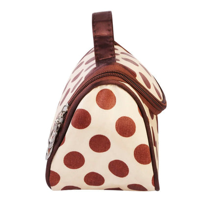 Travel Makeup Bag Portable Cosmetic Organizer with Cosmetic Mirror DailySale