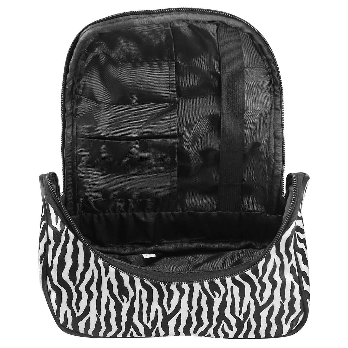 Travel Makeup Bag Portable Cosmetic Organizer with Cosmetic Mirror DailySale