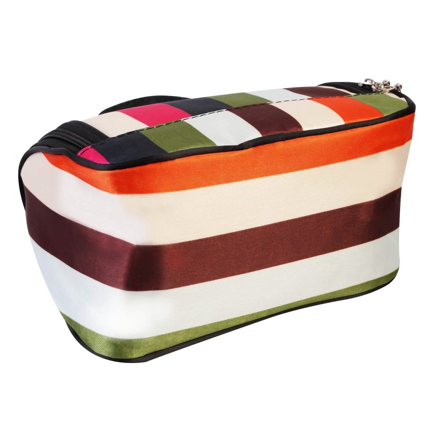 Travel Makeup Bag Portable Cosmetic Organizer with Cosmetic Mirror DailySale
