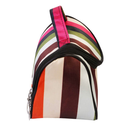 Travel Makeup Bag Portable Cosmetic Organizer with Cosmetic Mirror DailySale