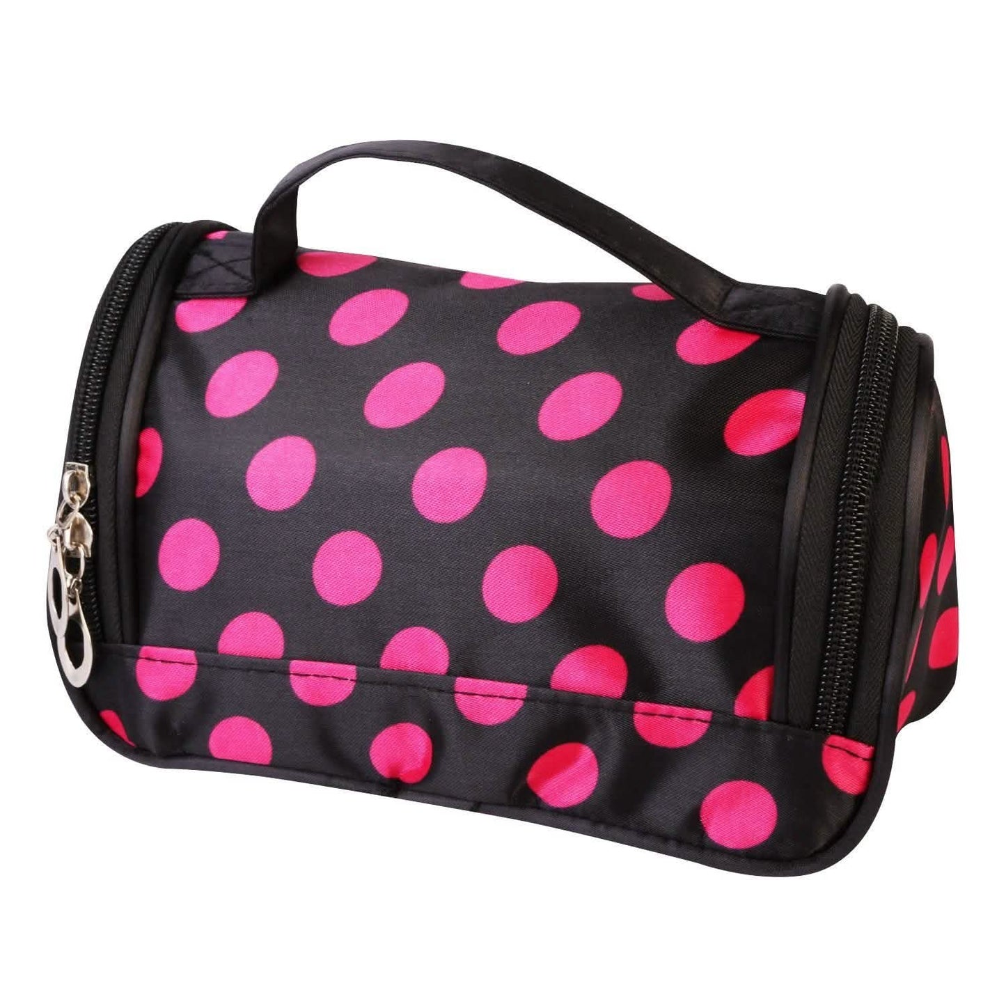 Travel Makeup Bag Portable Cosmetic Organizer with Cosmetic Mirror DailySale