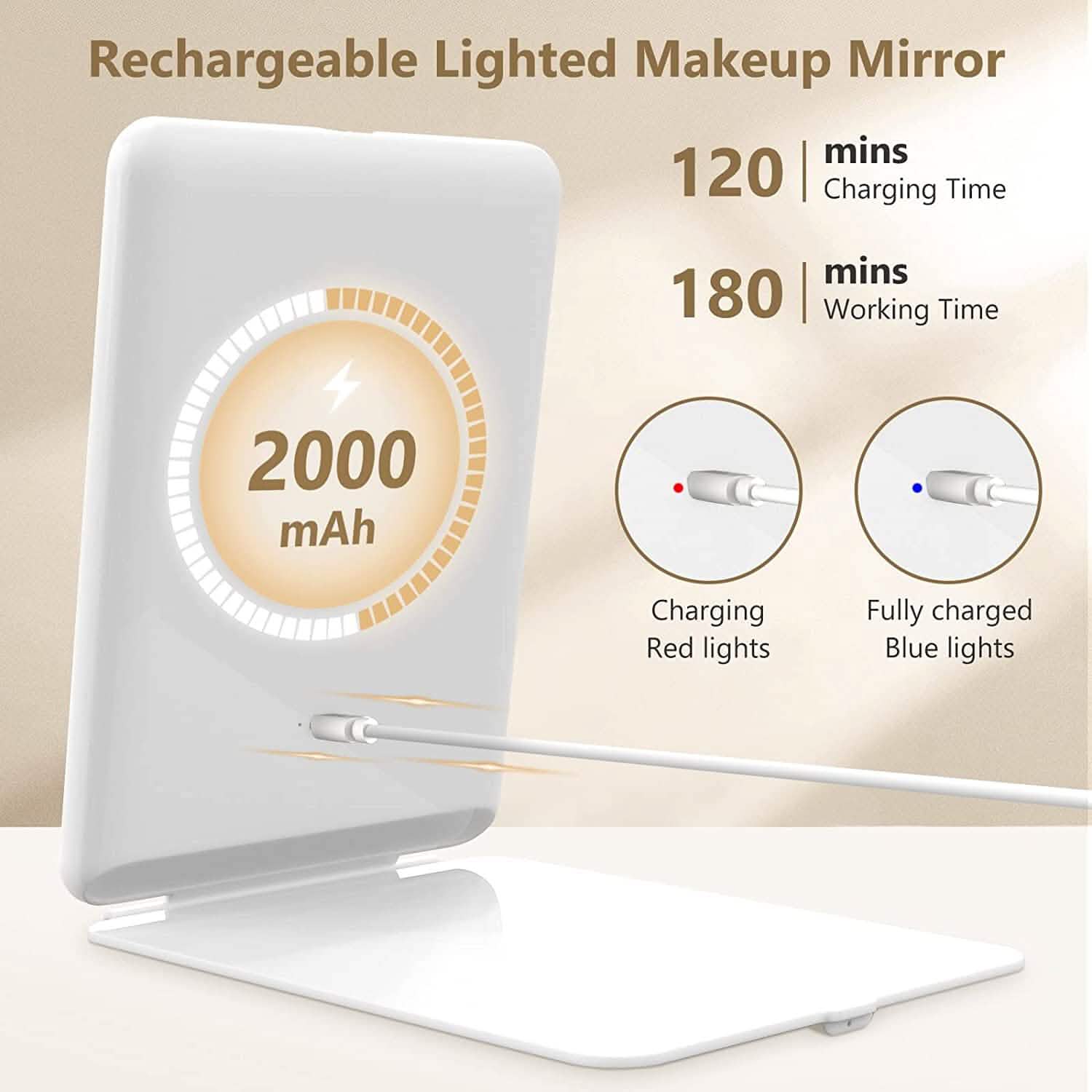 Travel Makeup Mirror with 10X Magnifying Mirror DailySale
