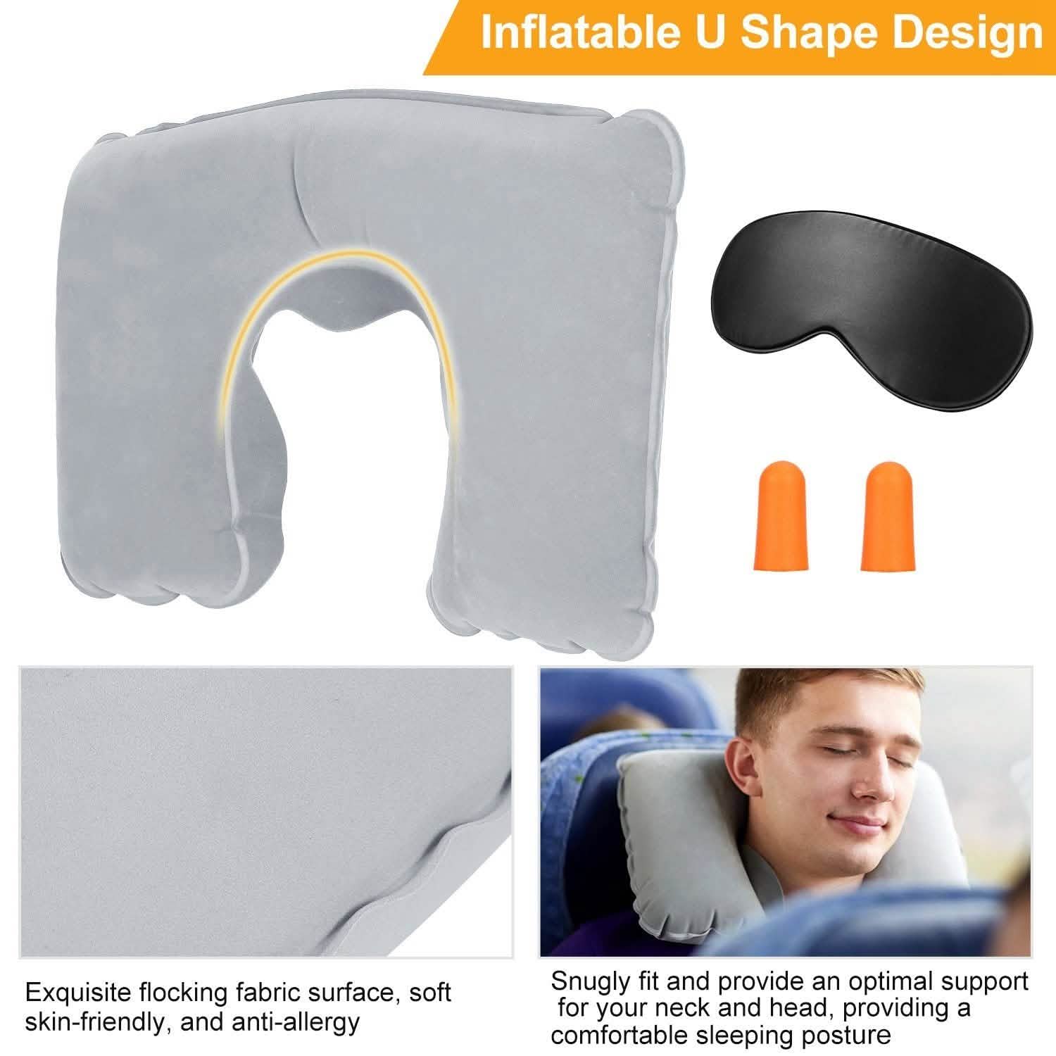 Travel Pillow Inflatable U Shape Neck Pillow DailySale