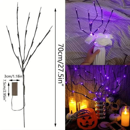 Tree Lamp Decoration Lights, 20 LED Purple Willow Branch Light DailySale