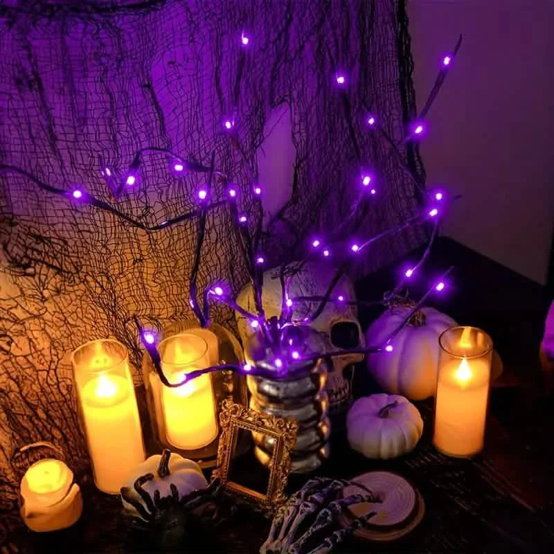 Tree Lamp Decoration Lights, 20 LED Purple Willow Branch Light DailySale