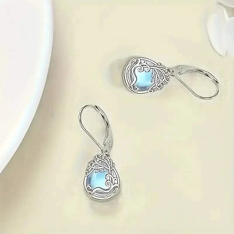 Tree of Life Design S925 Sterling Silver Dangle Earrings DailySale