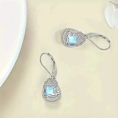 Tree of Life Design S925 Sterling Silver Dangle Earrings DailySale