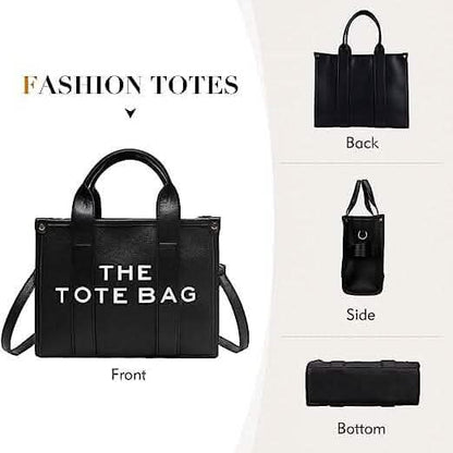 Trendy Leather Tote Bag Small Personalized Top Handle Crossbody Handbags DailySale