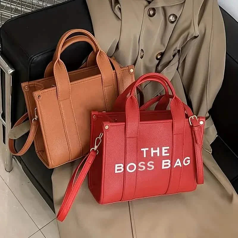 Trendy Leather Tote Bag Small Personalized Top Handle Crossbody Handbags DailySale