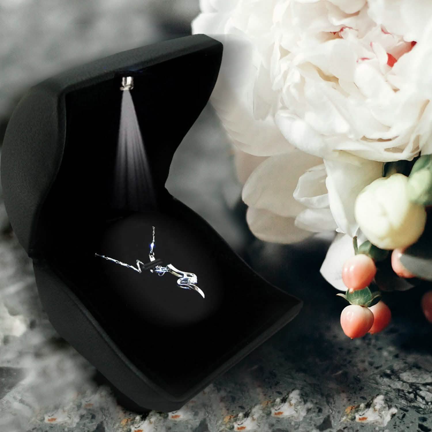 Trendy Ring Box With Led Lights Perfect Case To Store Jewelry DailySale