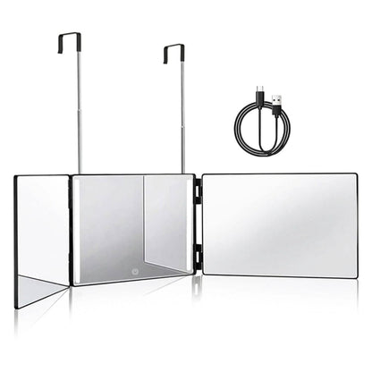 Tri-Fold Mirror with Telescopic Hanger DailySale