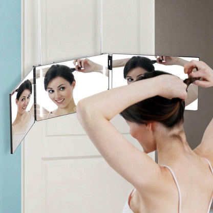 Tri-Fold Mirror with Telescopic Hanger DailySale